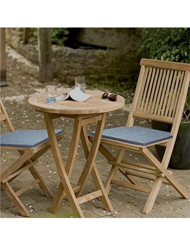 TIENDA EURASIA® Pack 4 Cojines para Sillas - Estampados Lisos con 2 Cintas de Sujeción - Ideal para Interiores y Exteriores -