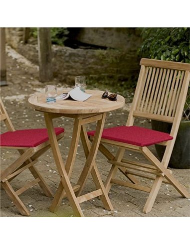 TIENDA EURASIA® Pack 4 Cojines para Sillas - Estampados Lisos con 2 Cintas de Sujeción - Ideal para Interiores y Exteriores -