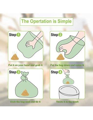 90 Bolsas Caca Perro Biodegradables, Bolsas Biodegradables para Excrementos Perros, Gatos, Mascotas, Resistente, Prueba de Fu