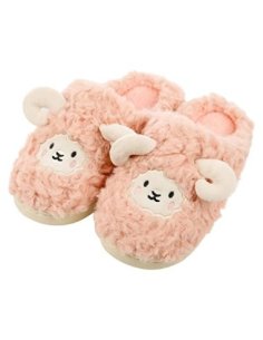 Zapatillas de Estar por Casa para Mujer Zapatillas Casa Invierno Tejido Suave, Estilo Oveja Color Carne 36 2