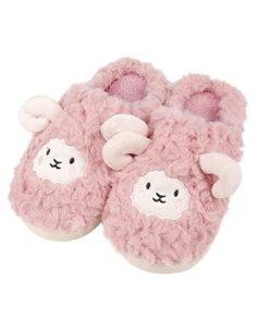 Zapatillas de Estar por Casa para Mujer Zapatillas Casa Invierno Tejido Suave, Estilo Oveja Rosa 36 2