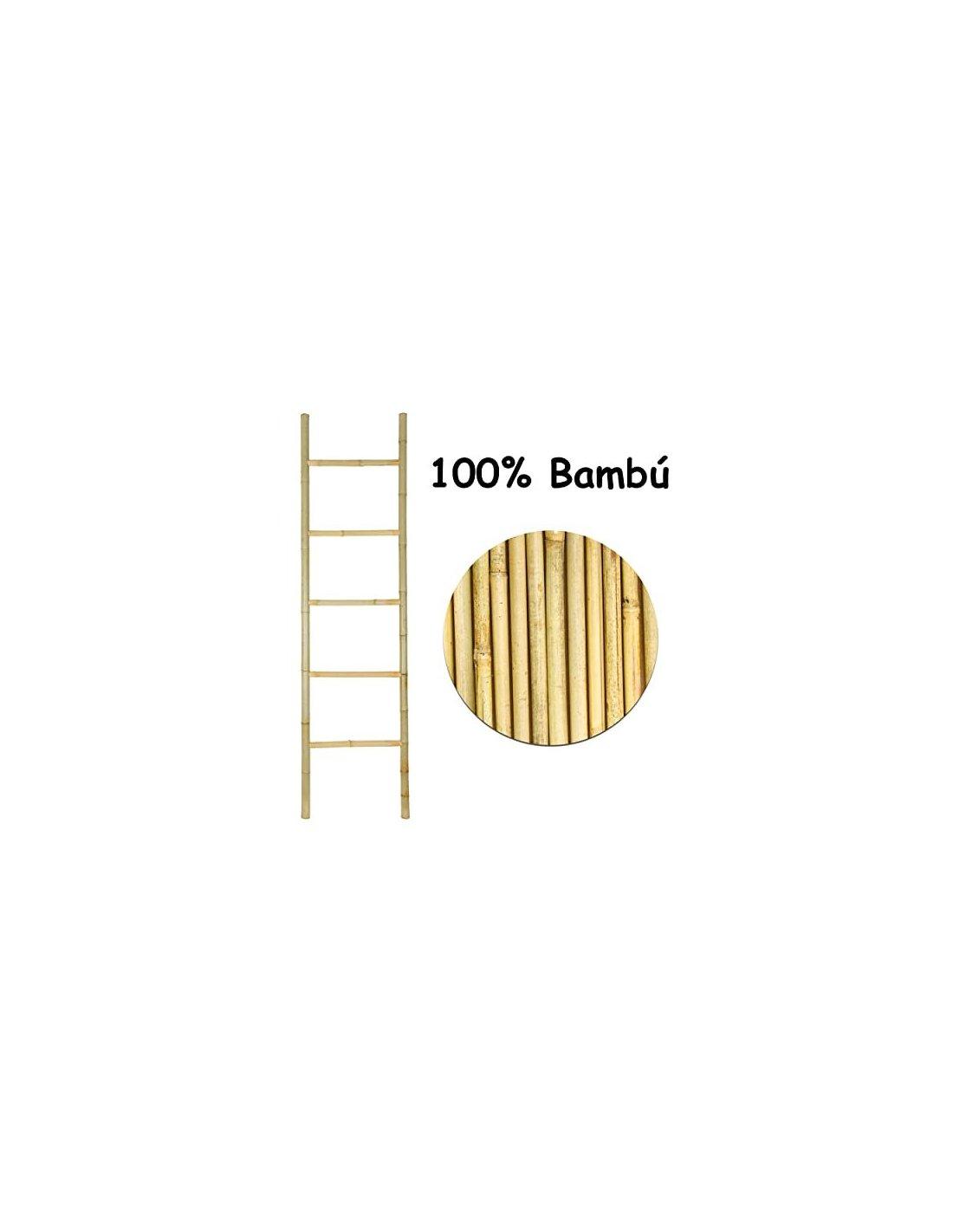 Escalera toallero Saraiva bambú natural 40x05x200 Tropical