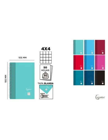 Block 50h cuadro Colores Aleatorios 1 Pc