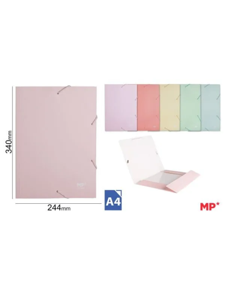 Carpeta carton color pastel Colores Aleatorios 1 Pc