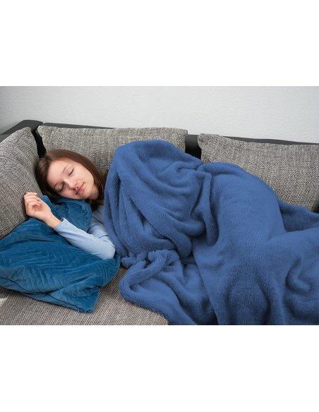 Manta Grande para Sofá Extrasuave 100% Poliéster, Manta Sofa Manta para Cama para Toda Estación