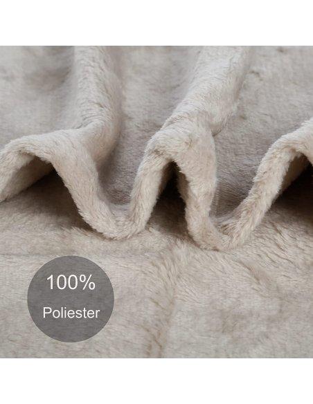 Manta Grande para Sofá Extrasuave 100% Poliéster, Manta Sofa Manta para Cama para Toda Estación