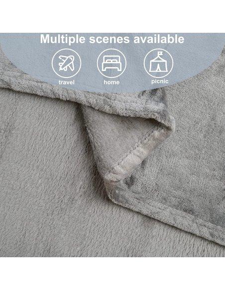 Manta Grande para Sofá Extrasuave 100% Poliéster, Manta Sofa Manta para Cama para Toda Estación