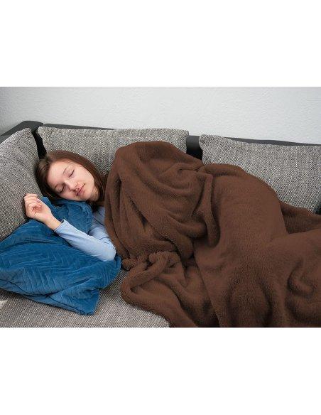 Manta Grande para Sofá Extrasuave 100% Poliéster, Manta Sofa Manta para Cama para Toda Estación