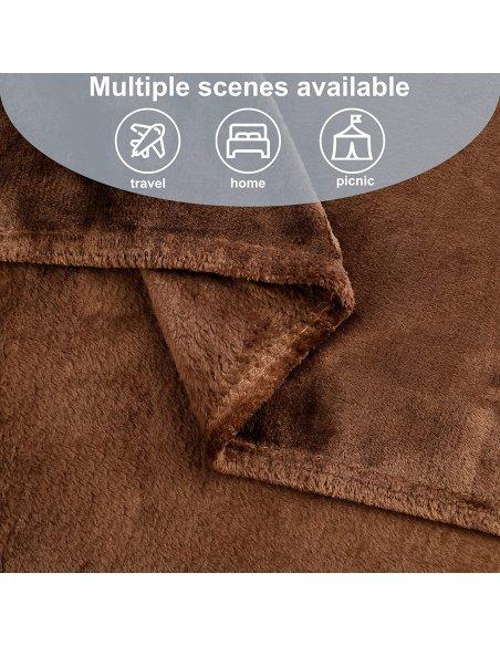 Manta Grande para Sofá Extrasuave 100% Poliéster, Manta Sofa Manta para Cama para Toda Estación