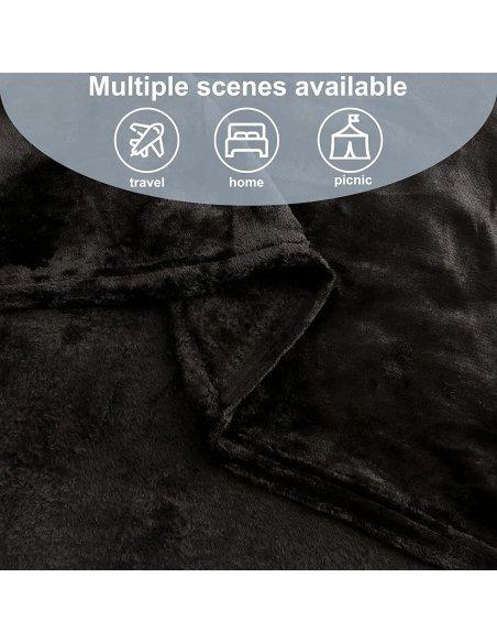 Manta Grande para Sofá Extrasuave 100% Poliéster, Manta Sofa Manta para Cama para Toda Estación