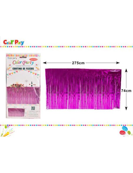 Cortina de flecos 275x74cm