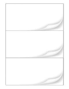 500 Etiquetas A4 Autoadhesiva 3 Etiquetas por hoja 210 x 99 mm, 500 Hojas, en Total 1500 Etiquetas para Impresoras Inkjet y L