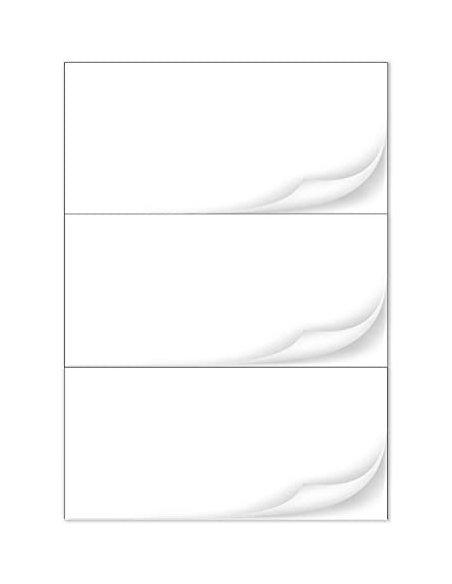 500 Etiquetas A4 Autoadhesiva 3 Etiquetas por hoja 210 x 99 mm, 500 Hojas, en Total 1500 Etiquetas para Impresoras Inkjet y L