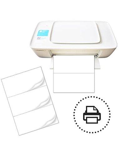 500 Etiquetas A4 Autoadhesiva 3 Etiquetas por hoja 210 x 99 mm, 500 Hojas, en Total 1500 Etiquetas para Impresoras Inkjet y L
