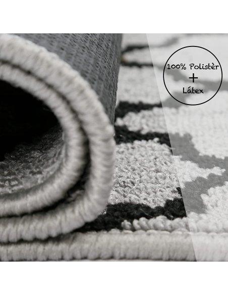 Felpudo de Entrada Alfombra Absorbente Antideslizante Lavables Interior y Exterior Salón, Pasillo, Cocina, Dormitorio Celosía