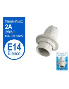 Portalampara E14 blanco...