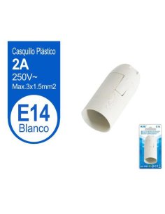 Portalampara E14 blanco