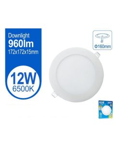 Downlight led 12W luz fría