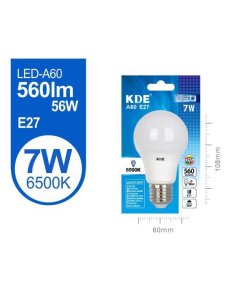 Led estándar A60 7W E27 luz...