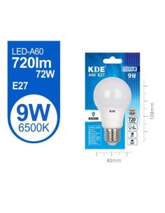 Led estándar A60 9W E27 luz...