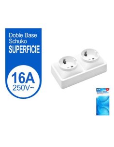 Doble base schuko de...