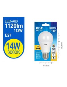 Led estándar A60 14W E27...