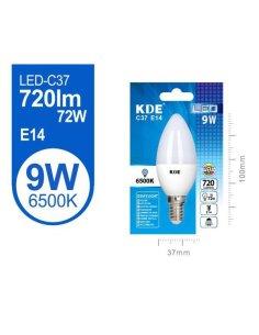 Led vela C37 9W E14 luz fria
