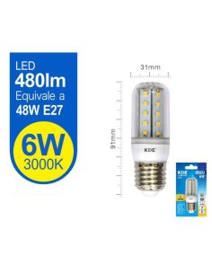 Led corn 6W E27 luz calida