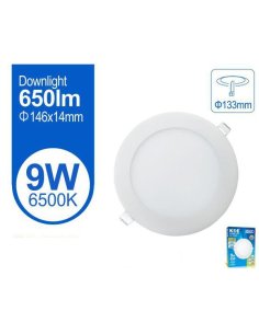 Downlight led 9W luz fria