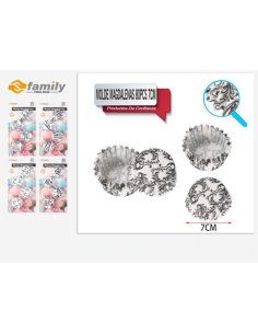 Molde Magdalenas 80pcs 7cm...