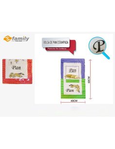 Bolsa De Pan Estampada 40x60cm