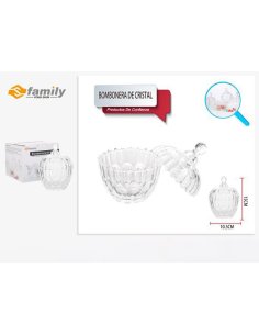 Bombonera De Cristal 10.5x15cm