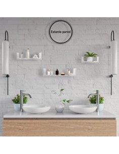 Juego de 3 Estantes, Baldas Flotantes, Estanteria Flotantes de Pared, Montaje Oculto, Juego de Baldas para Libros y Objetos d 2