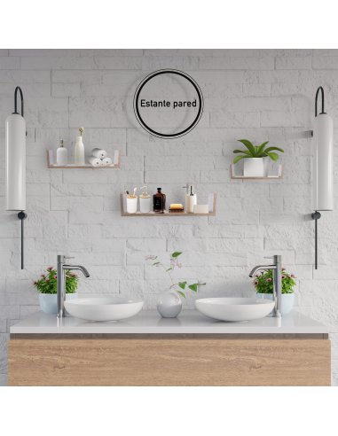 Juego de 3 Estantes, Baldas...