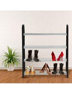 H HANSEL HOME Estante Zapatero, Organizador Zapatos, Estante de 4 Niveles, Estructura Metal, Zapatero para Entrada, Dormitori 2