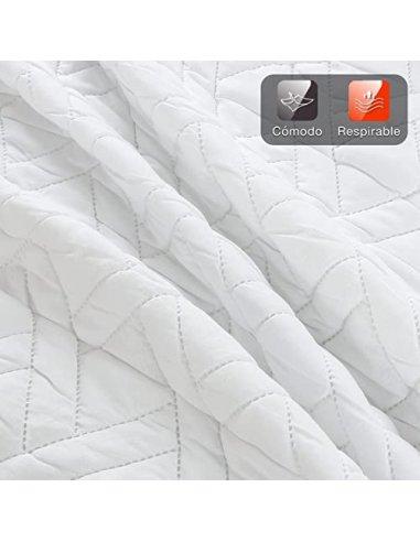 H HANSEL HOME Edredón Nórdico Microfibra de 400 gr/m² con 1 Funda Almohada, para Cama 100/105cm, Ligero, Suave, Transpirable 