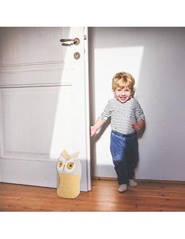 Tope de Puerta Decorativo Tope Puerta de Tela Arena Sujeta Puertas Suelo Tope para Ventanas y Puertas - Buho