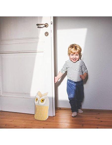 Tope de Puerta Decorativo Tope Puerta de Tela Arena Sujeta Puertas Suelo Tope para Ventanas y Puertas - Buho