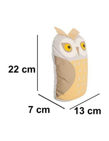 Tope de Puerta Decorativo Tope Puerta de Tela Arena Sujeta Puertas Suelo Tope para Ventanas y Puertas - Buho