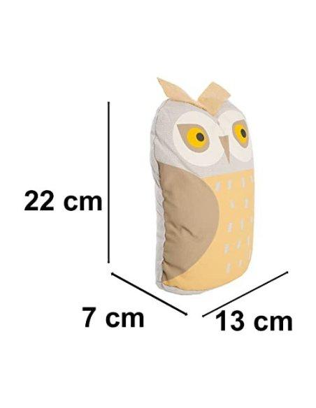 Tope de Puerta Decorativo Tope Puerta de Tela Arena Sujeta Puertas Suelo Tope para Ventanas y Puertas - Buho