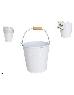 Cubo Zincado Roly Blanco