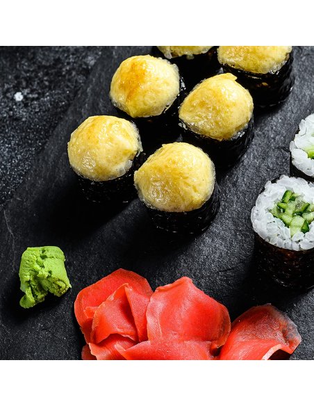 Plato Llano de Pizarra Natural, Platos para Sushi, Bandejas para Servir Alimentos Quesos, Negro, Tablas de Piedra Cuadrado