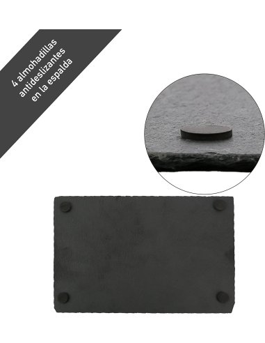 Plato Llano de Pizarra Natural,...