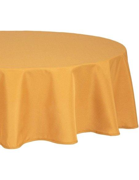 H HANSEL HOME Mantel Mesa, Mantel Anti-Manchas, Impermeable Redondo, Tela de Mesa, 180 cm