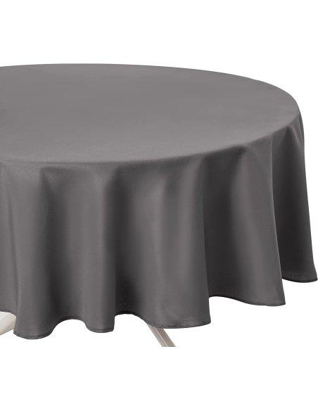 H HANSEL HOME Mantel Mesa, Mantel Anti-Manchas, Impermeable Redondo, Tela de Mesa, 180 cm