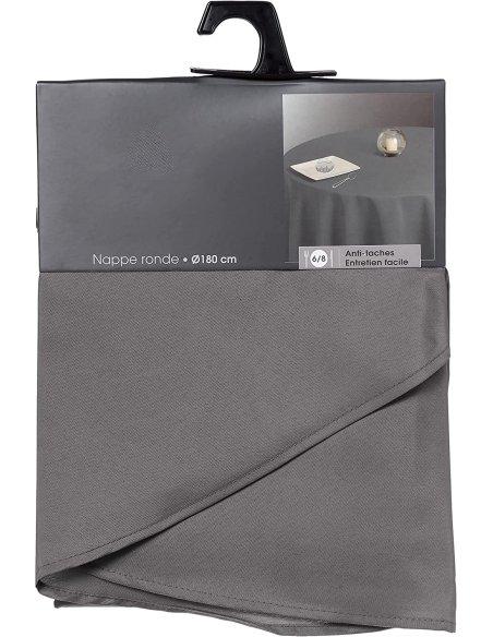H HANSEL HOME Mantel Mesa, Mantel Anti-Manchas, Impermeable Redondo, Tela de Mesa, 180 cm