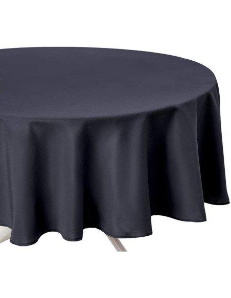 H HANSEL HOME Mantel Mesa, Mantel Anti-Manchas, Impermeable Redondo, Tela de Mesa, 180 cm