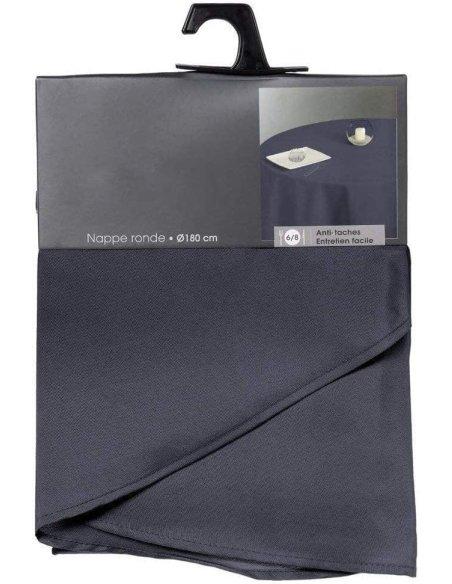 H HANSEL HOME Mantel Mesa, Mantel Anti-Manchas, Impermeable Redondo, Tela de Mesa, 180 cm