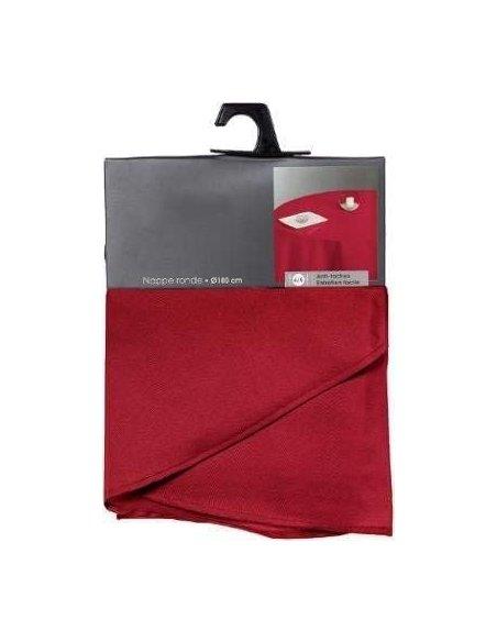 H HANSEL HOME Mantel Mesa, Mantel Anti-Manchas, Impermeable Redondo, Tela de Mesa, 180 cm