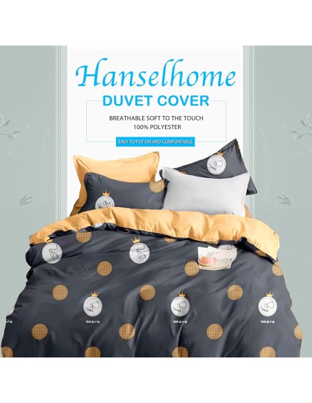 Juego Nórdico Funda Nórdica Cama 90/135/150 Transpirable Suave al Tacto 100% Poliéster, Funda Edredón Nordica Estampada